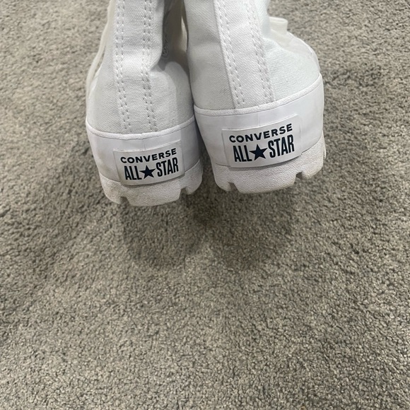 White Converse All Star Platforms - Picture 4 of 4